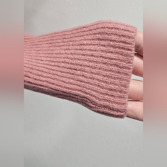 Halogen Women's Pink Front Open Cashmere Wool Long Cardigan with Pockets Small - Picture 8 of 14